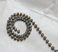 12 SS Swarovski Bezel Cup Chain 27000 in Light Azore 3mm Made in Austria 0.5/1/2/5 Meters Wedding Bridal Supplies|Jewelry Making|Decoration