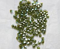 3/4mm Swarovski Olivine AB Bicones beads rainbow 36/72/144/432/720 Pieces (228) rainbow beads, jewelry making, couture embellishments