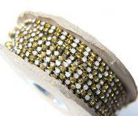 12 SS Vintage Rhinestone Chain Swarovski Olivine & Sand Opal 3mm 0.5/1/2/5 Meters Wedding Bridal Supplies|Jewelry Making|Decoration, vintage