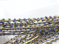 12 SS Vintage Fancy Rhinestone Chain Swarovski in Sapphire 3mm 0.5/1/2/5 Meters strass chains embroidery materials, wedding decorations