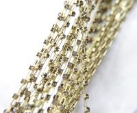 12 SS Vintage Fancy Rhinestone Chain Swarovski in Smoky Quartz (225) 3mm 0.5/1/2/5 Meters