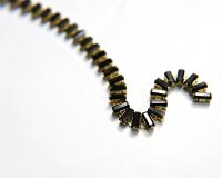 Swarovski Snake Baguette chain 7x3 mm in JET (280) settings in Brass 0.5/1/2 Meters Wedding Bridal Supplies|Jewelry Making|Decoration
