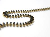 Swarovski Snake Baguette chain 7x3 mm in JET (280) settings in Brass 0.5/1/2 Meters Wedding Bridal Supplies|Jewelry Making|Decoration