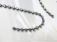 16ss Swarovski 2088 Chain in Flat Back Crystal Silver Shade (4mm) 0.5/1/2/5 Meters Vintage Black Settings