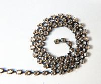 16ss Swarovski 2088 Chain in Flat Back Crystal Golden Shadow (4mm) 0.5/1/2/5 Meters Vintage Black Settings Bridal Supplies|Jewelry Making