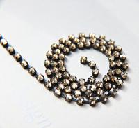 16ss Swarovski 2088 Chain in Flat Back Crystal Golden Shadow (4mm) 0.5/1/2/5 Meters Vintage Black Settings Bridal Supplies|Jewelry Making
