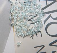 4mm Swarovski Light Azore crystal dangles in Sterling Silver wire wrapped- charms- drops- jewelry making 72/144/432/1000Pieces