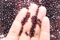 4mm Swarovski BURGUNDY Beads 5025 Faceted Oval Bead 6/12/36/72/144/288/720/1440 Pieces Jewelry making beads