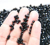 4mm Swarovski JET Beads 5025 Faceted Oval Bead 6/12/36/72/144/288/720/1440 Pieces Jewelry making beads