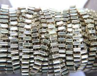 Swarovski Snake Baguette chain 7x3 mm in Jonquil (213) settings in Brass 0.5/1/2 Meters Wedding Bridal Supplies|Jewelry Making|Decoration