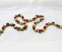 16ss Vintage Swarovski Rhinestone Chain Light Siam and Pearl (4mm) 0.5/1/2/5/15 Meters Wedding Bridal Supplies|Jewelry Making|Decoration