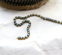10SS Swarovski Rhinestone Cup Chain in White Opal Sky Blue 2.8mm Made in Austria 0.5/1/2/5 Meters vintage findings / jewelry making