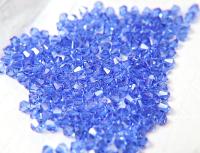 6mm Swarovski Sapphire (206) Bicone Beads Cuts 20 Gross (2880 Pieces) Jewelry supplies, rare findings, embroidery materials, premium beads