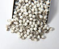 5mm Swarovski Elements Article 5000 Chalk White SATIN Faceted Round Beads 6/12/36/172/44/288/720 Pieces