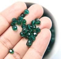 5mm Swarovski Elements Article 5000 Emerald Faceted Round Beads 6/12/36/172/44/288/720 Pieces