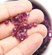 5mm Swarovski Elements Article 5000 Amethyst Faceted Round Beads 6/12/36/172/44/288/720 Pieces