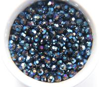 6mm Swarovski Elements Article 5000 Metallic Blue Faceted Round Beads 6/12/36/172/44/288/720 Pieces