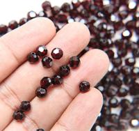 6mm Swarovski Elements Article 5000 Garnet Faceted Round Beads 6/12/36/172/44/288/720 Pieces