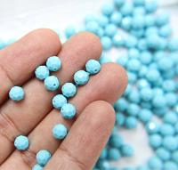 6mm Swarovski Elements Article 5000 Turquoise Faceted Round Beads 6/12/36/172/44/288/720 Pieces
