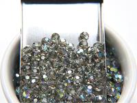 6mm Swarovski Elements Article 5000 Black Diamond Aurore Boreale Faceted Round Beads 6/12/36/172/44/288/720 Pieces