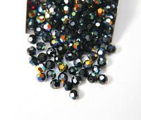 6mm Swarovski Elements Article 5000 JET Aurore Boreale Faceted Round Beads 6/12/36/172/44/288/720 Pieces