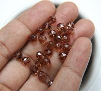 6mm Swarovski Elements Article 5025 Light Smoked Topaz Faceted Oval Bead 6/12/36/172/44/288/720 Pieces