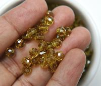 6mm Swarovski Elements Article 5025 Lime (385) Faceted Oval Bead 6/12/36/172/44/288/720 Pieces