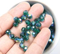 6mm Swarovski Elements Article 5000 Emerald Aurore Boreale Faceted Round Beads 6/12/36/172/44/288/720 Pieces