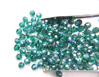 6mm Swarovski Elements Article 5000 Emerald Aurore Boreale Faceted Round Beads 6/12/36/172/44/288/720 Pieces
