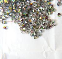 6 mm Crystal Vitrail Medium Preciosa Vintage Bicones 12/36/72/144/288 Pieces jewelry supplies, vintage findings, Made in Czech Republic