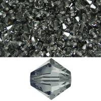 4mm Black Diamond Swarovski Bicone beads 36/72/144/432/720 Pieces (215) embroidery materials, jewelry making, rare beads, PREMIUM Supply