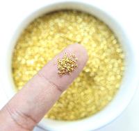 1mm Micro Gold Plated Tube Beads 5/10/100/500 Grams High Quality Nail Art decoration / Haute Couture Embroidery / Doll Making / rare supply