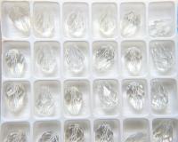 13.5x9MM Crystal Preciosa Pear Beads Vintage 6/24/72 Pieces Article 451 56 301 fancy beads, wedding jewelry making beads, premium beads