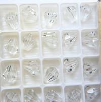 11x10MM Crystal Preciosa Bell Beads Vintage 6/24/72 Pieces Article 451 56 301 fancy beads, jewelry making beads, premium wedding decorations
