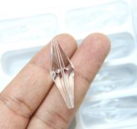 35x12 MM Crystal Preciosa Elongated Bicone Beads Vintage 2/6/24/72 Pieces Article 451 52 301 fancy beads jewelry making crystal beads