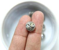 Swarovski 39ss Rivoli Sewon Settings in Crystal Silver Patina 6/12/36 Pieces RHODIUM SETTINGS jewelry making, embroidery materials, vintage