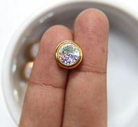 Swarovski 39ss Rivoli Sewon Settings in Crystal White Patina 6/12/36 Pieces GOLD SETTINGS jewelry making, embroidery materials, vintage