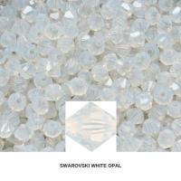 4/5mm White Opal Swarovski Bicone beads 12/36/72/144/432/720 Pieces embroidery materials, jewelry findings