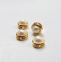 High Quality 8mm Japanese Pearls Sewon Settings 6/12/36 Pieces GOLD/RHODIUM SETTINGS, Haute Couture, embellishments
