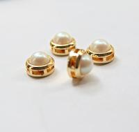 High Quality 8mm Japanese Pearls Sewon Settings 6/12/36 Pieces GOLD/RHODIUM SETTINGS, Haute Couture, embellishments