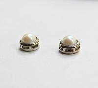 High Quality 8mm Japanese Pearls Sewon Settings 6/12/36 Pieces GOLD/RHODIUM SETTINGS, Haute Couture, embellishments