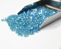 Swarovski (3/4mm) Blue Zircon AB 2X FC Bicones Rainbow Beads 36/72/144/432/720 Pieces rainbow beads, jewelry making, couture embellishments