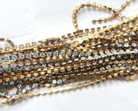 12 SS Swarovski Bezel Cup Chain 27000 in Light Azore 3mm Made in Austria 0.5/1/2/5 Meters Wedding Bridal Supplies|Jewelry Making|Decoration
