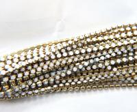 12SS Swarovski Vintage Rhinestone Chain White Alabaster (281) 3mm 0.5/1/2/5 Meters wedding decorations, strass chains