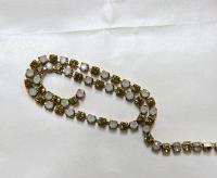 12 SS Vintage Rhinestone Chain Swarovski Olivine & Sand Opal 3mm 0.5/1/2/5 Meters Wedding Bridal Supplies|Jewelry Making|Decoration, vintage