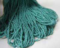 11/0 Charlotte Cut Beads Opaque Aqua Green 10/20/50/250/500 Grams (10 Grams 1300 Pieces) embroidery materials, jewelry making, vintage beads