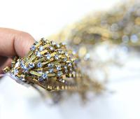 12 SS Vintage Fancy Rhinestone Chain Swarovski in Light Sapphire 3mm 0.5/1/2/5 Meters vintage findings, strass chains, craft supplies, rare