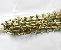 12 SS Vintage Fancy Rhinestone Chain Swarovski in Peridot 3mm 0.5/1/2/5 Meters