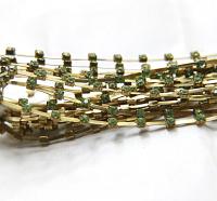 12 SS Vintage Fancy Rhinestone Chain Swarovski in Peridot 3mm 0.5/1/2/5 Meters