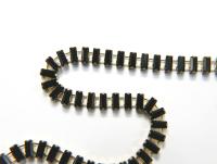 Swarovski Snake Baguette chain 7x3 mm in JET (280) settings in Brass 0.5/1/2 Meters Wedding Bridal Supplies|Jewelry Making|Decoration